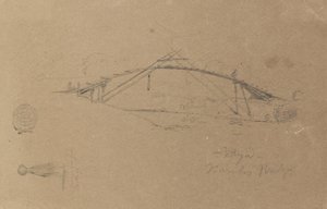 Pont de bambou à Buga, Colombie et fille portant une jarre, Cartago, Colombie